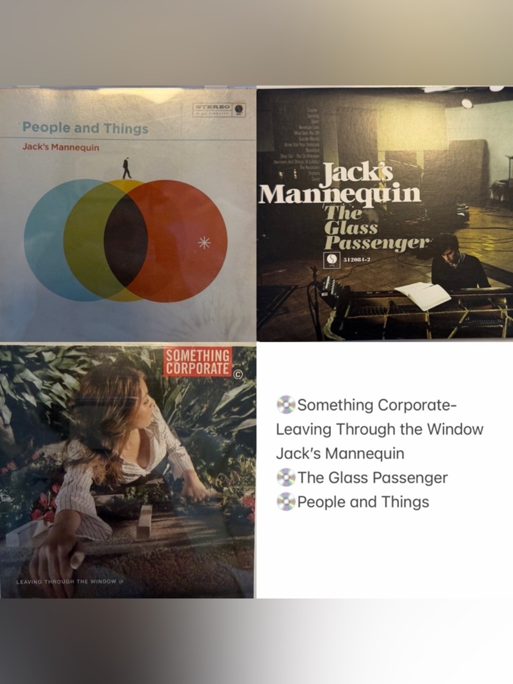 Something Corporate & Jack’s Mannequin CD